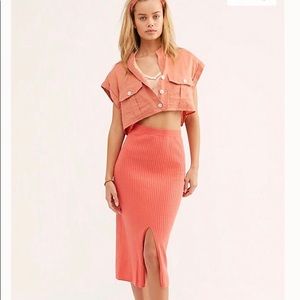 Free people skyline midi skirt